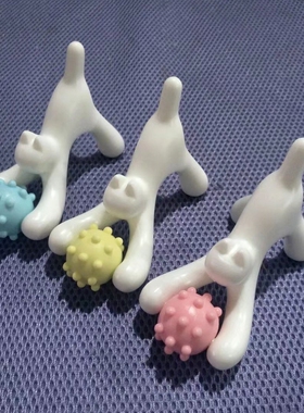 小猫伸懒腰按摩器迷你按摩神器滚滚球按摩器达贺可爱懒猫按摩滚轮