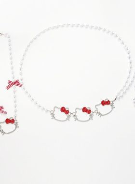 项链女年个性闪钻高级感甜酷猫