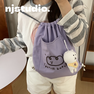 原创通勤背包女款大容量轻便小众双肩包小个子出游包包设计师新款