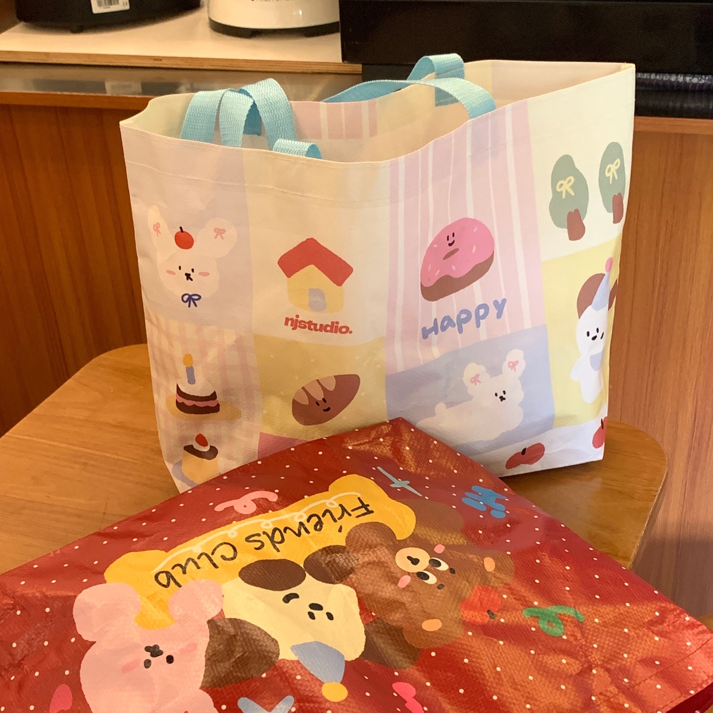 可爱购物单肩编织袋多巴胺环保大容量整理包原创游泳收纳袋多功能,箱包皮具/热销女包/男包,时尚帆布包,淘宝优惠券,粉丝福利购,淘宝优惠卷