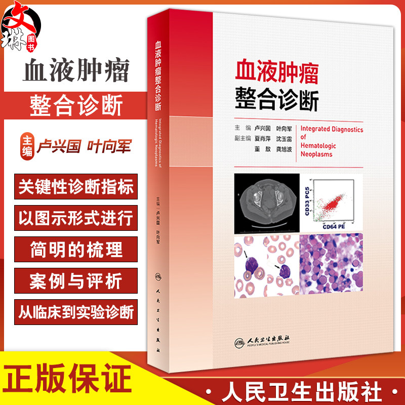 血液肿瘤整合诊断 卢兴国 叶向军 血液肿瘤实践与学术成果总结 整合诊断模式 多学科信息关键性指标 人民卫生出版社9787117354394