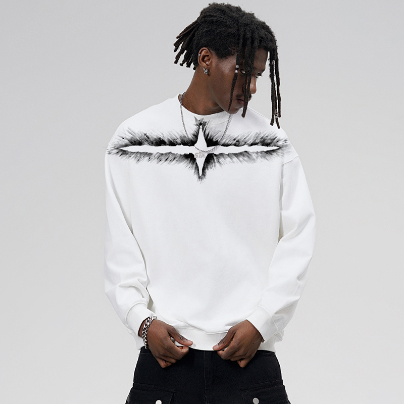 STA设计感重磅圆领卫衣纯棉