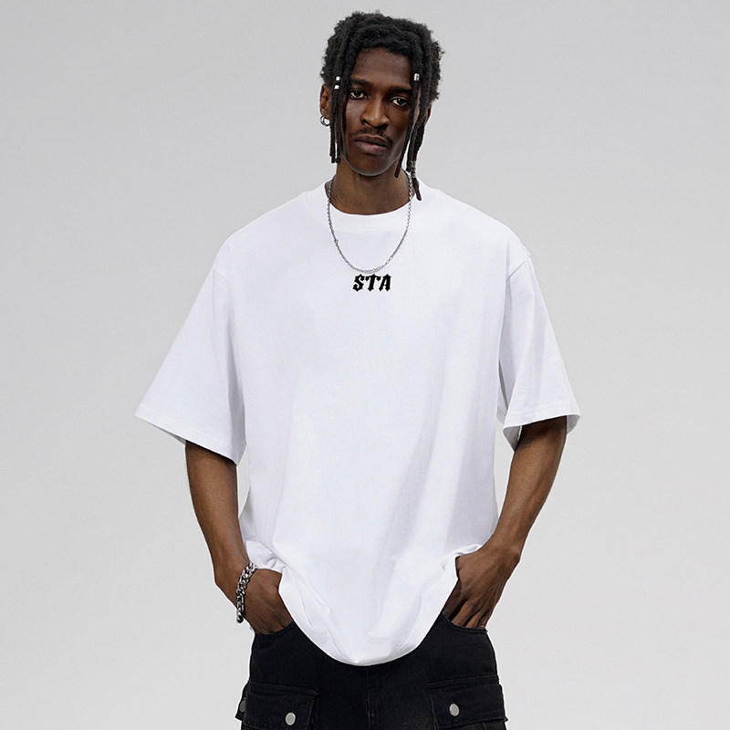 STA多色小logo字母印花短袖T恤