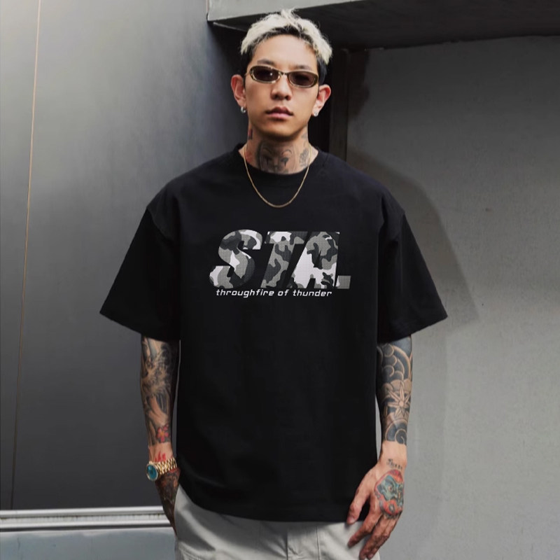 STA短袖男女上衣t恤重磅纯棉