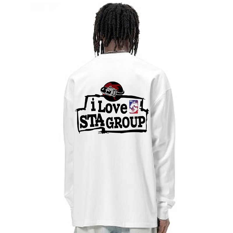 STA重磅纯棉体恤打底衫长袖T恤
