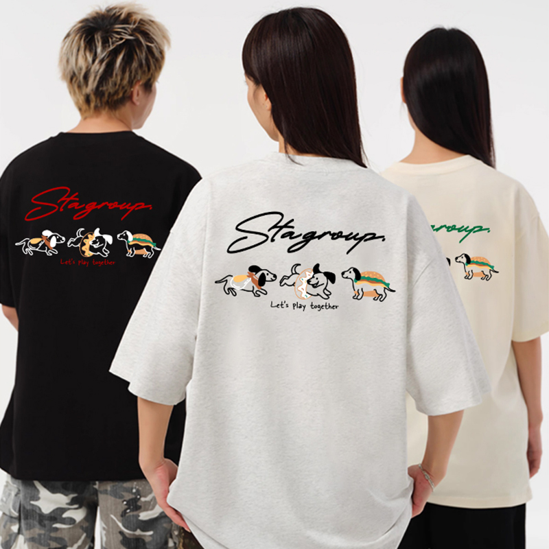 STA短袖t恤宽松圆领上衣