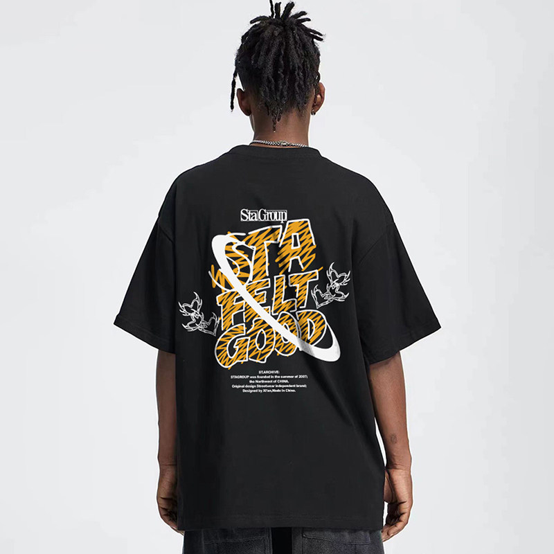 STA涂鸦趣味印花短袖t恤