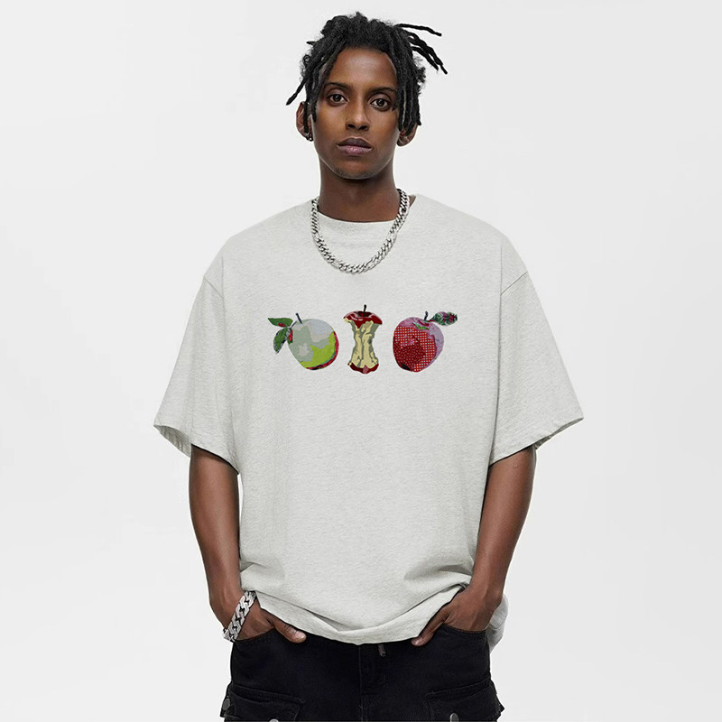 STA美式潮牌字母印花宽松短袖T恤