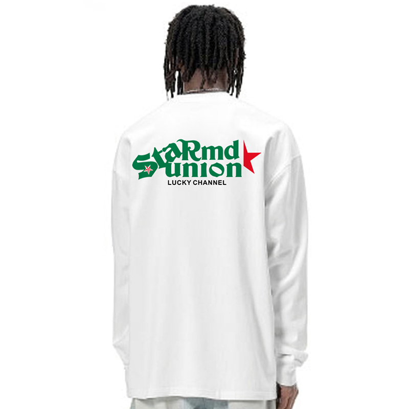 STA纯棉长袖T恤宽松打底衫