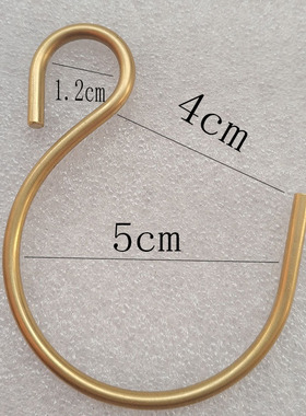 门帘挂钩小帐钩S钩钩吊钩黄铜钩子装饰钩宿舍蚊帐勾竹帘卷帘挂钩