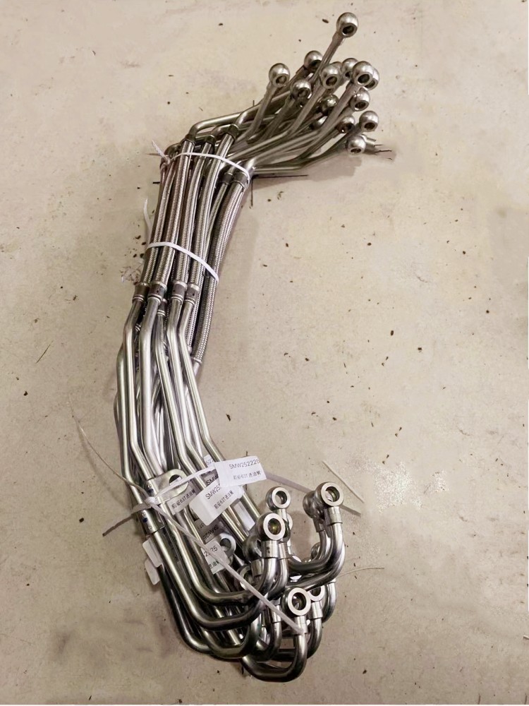 适用三菱4G63S4T发动机涡轮增压器铁油管进油管回油铁管2.0T铁管