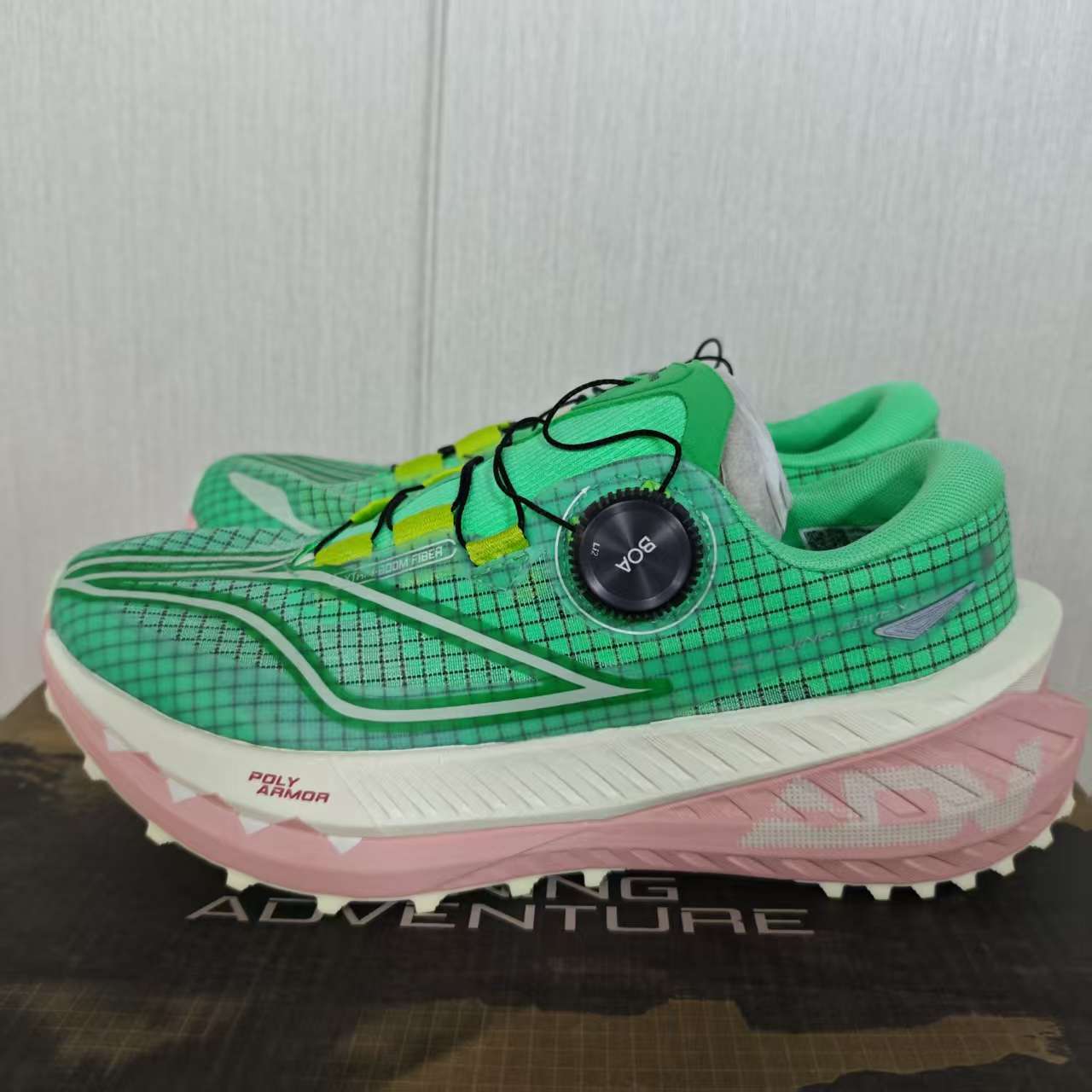 （B品）李宁的卢PROV2女䨻丝高回弹越野跑鞋ARNU008