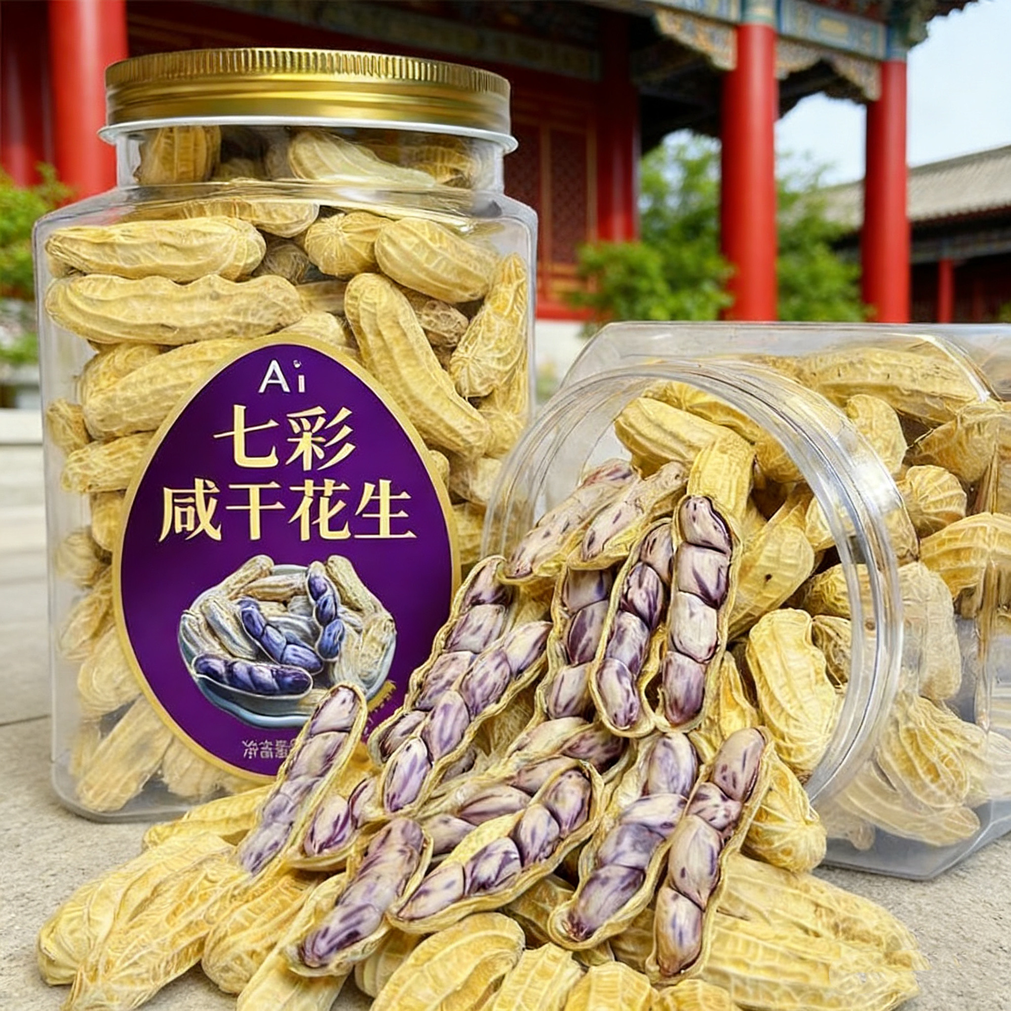 【精美罐装】2026新货云南土特产七彩花生咸干水煮香甜坚果年货