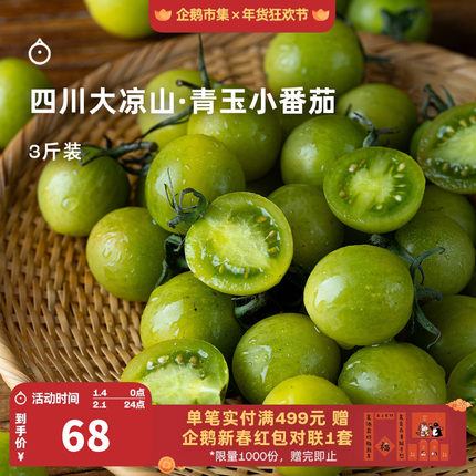 7天内发 企鹅市集 青玉小番茄 四川大凉山小番茄圣女果小西红柿