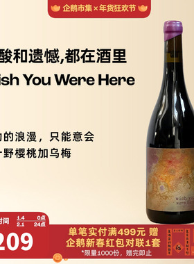 企鹅市集 南非Wish You Were Here愿你在此干红葡萄酒红酒