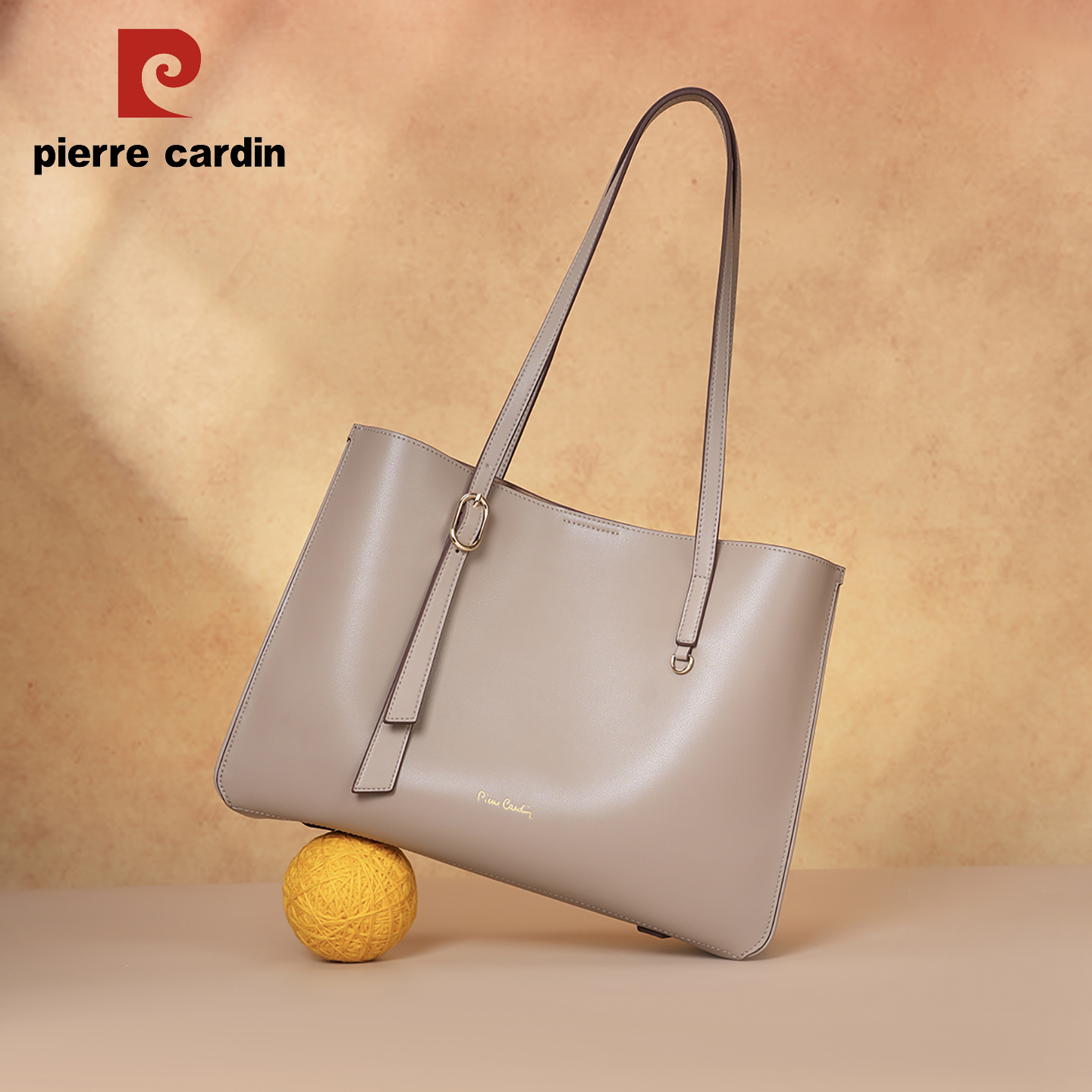 皮尔卡丹大容量腋下托特包