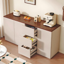 全实木餐边柜靠墙一体储物柜客厅收纳柜现代简约橱柜家用置物柜子