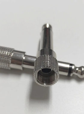 晶麦风接收器转接头单声道6.5转3.5螺纹锁扣魔三话筒接收器转换头