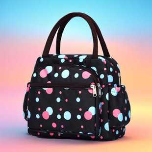 手提妈妈包中年手拎包多口袋收纳袋放手机零钱雨伞买菜包饭盒袋子