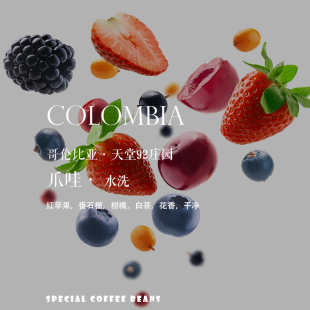 质能方程咖啡豆哥伦比亚Colombia天堂92庄园爪哇Java水洗下单烘焙