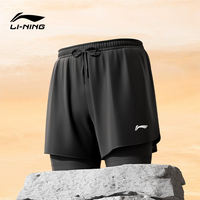 Li Ning swimming trunks for men, teenagers and adults, three-piece set, men's anti-embarrassment swimming cap, swimming goggles and swimming trunks, complete set of equipment thumbnail 2