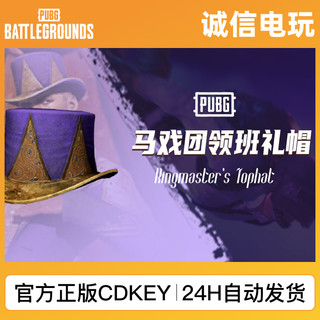 PUBG绝地求生皮肤 马戏团领班礼帽 端游 PC正版 吃鸡兑换码 CDKEY