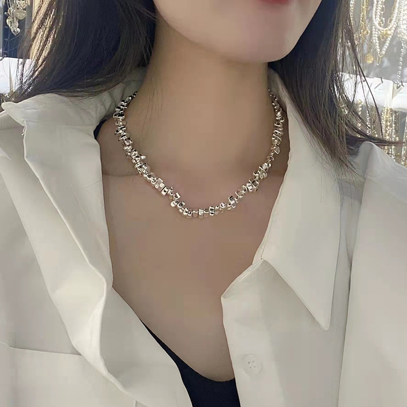 CCYOUPIN夏日新品碎银几两项链碎银子锁骨链轻奢气质小众高级颈链