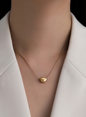 钛钢豆豆小众设计感锁骨链