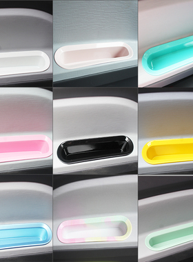 适用21款五菱宏光mini马卡龙改装车门置物盒拉手储物盒门把手收纳