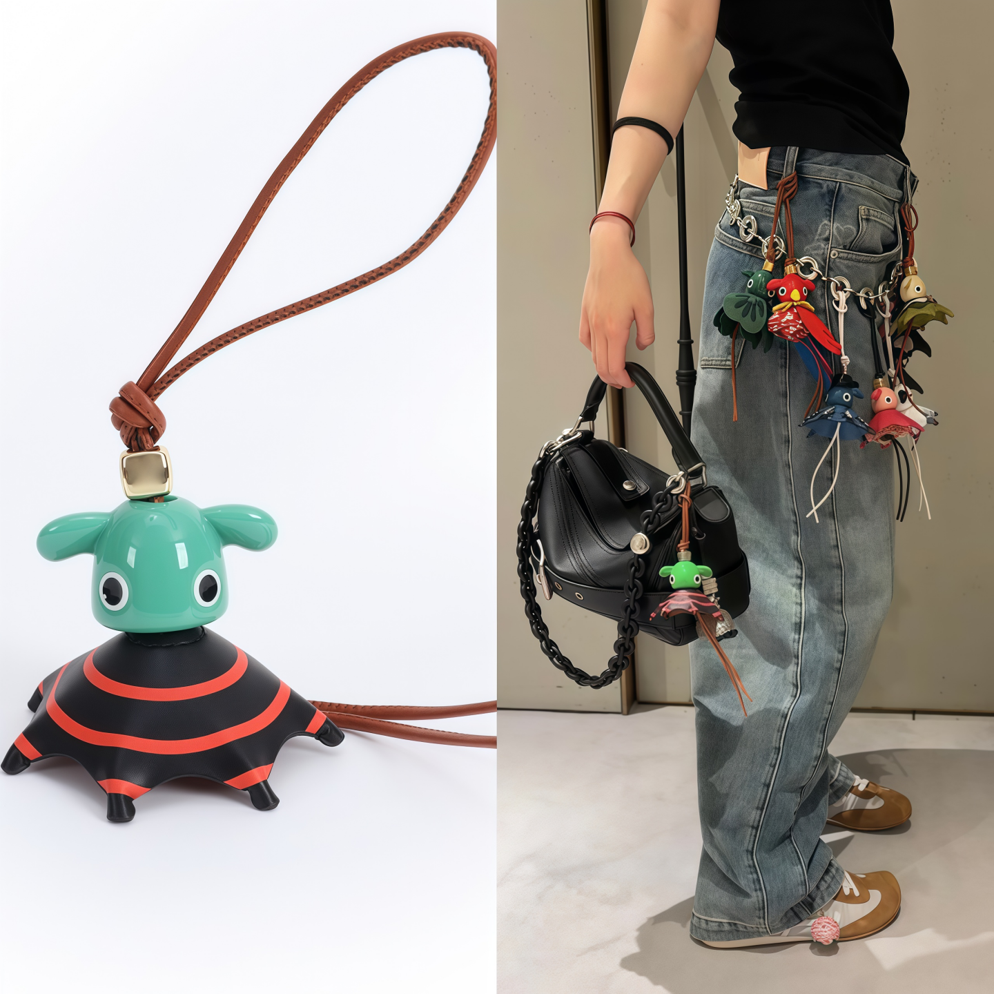 锣意威包包小飞象章鱼挂件