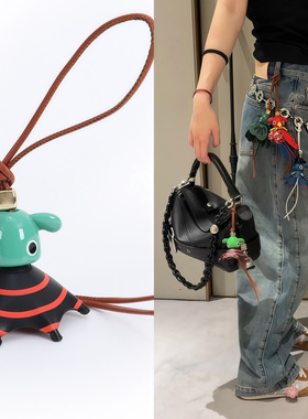 适用锣意威包包小飞象章鱼挂件改造puzz小精录小羽包包时尚挂饰