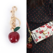 适用coach包包樱桃挂件延长链条改造蔻驰草莓挂饰配件苹果装 饰链