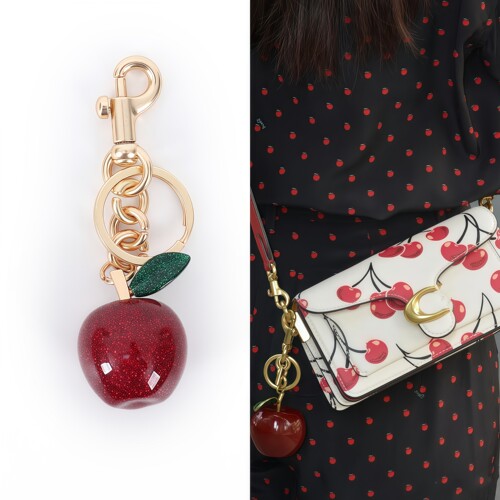 蔻驰包包樱桃挂件苹果挂饰