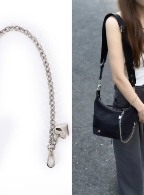 适用Bur中古包爱心挂件装饰链子改造宝莉夹心挂饰链条腋下配件