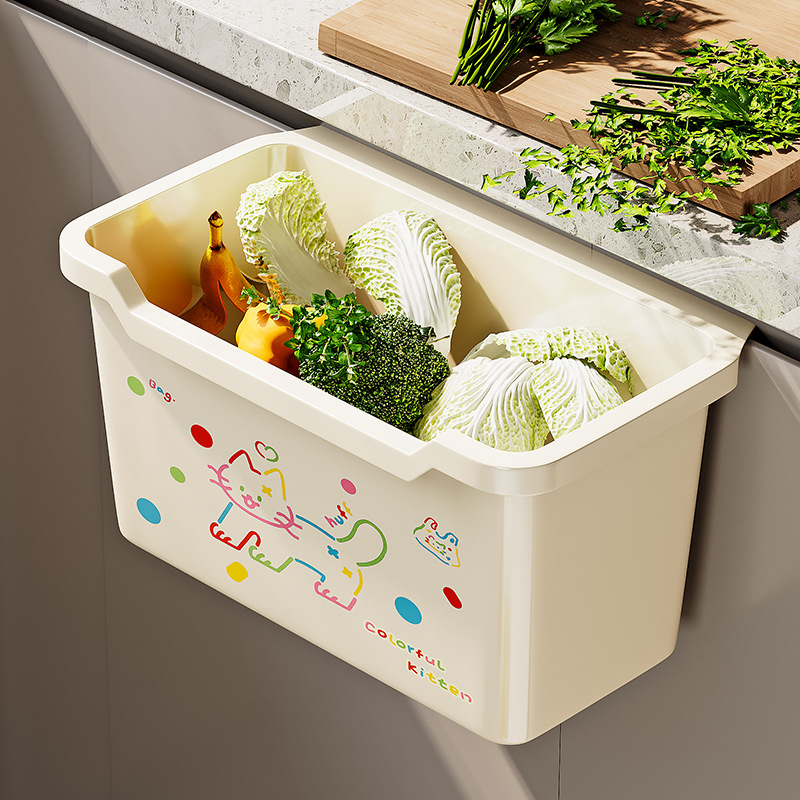 厨房壁挂收纳盒免打孔