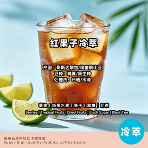【夏日新品冷萃咖啡豆】红果子浅烘冷萃咖啡豆咖啡粉