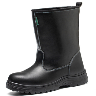 高筒劳保靴防砸防刺防滑耐磨耐油酸碱油田工作鞋防水安全鞋