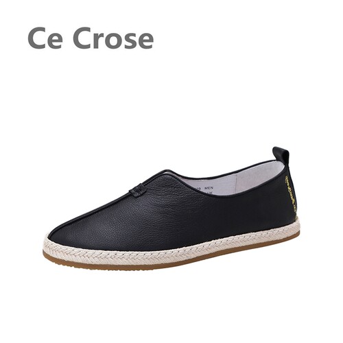 一脚蹬真皮老北京布鞋CeCrose