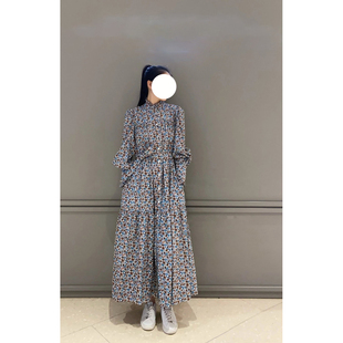 现货Max同源2024春夏新款女装棉质碎花连衣裙全身花卉印花图案