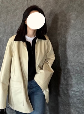 现货TOT同源深圳南油巴恩风大口袋廓形宽松风衣女士外套