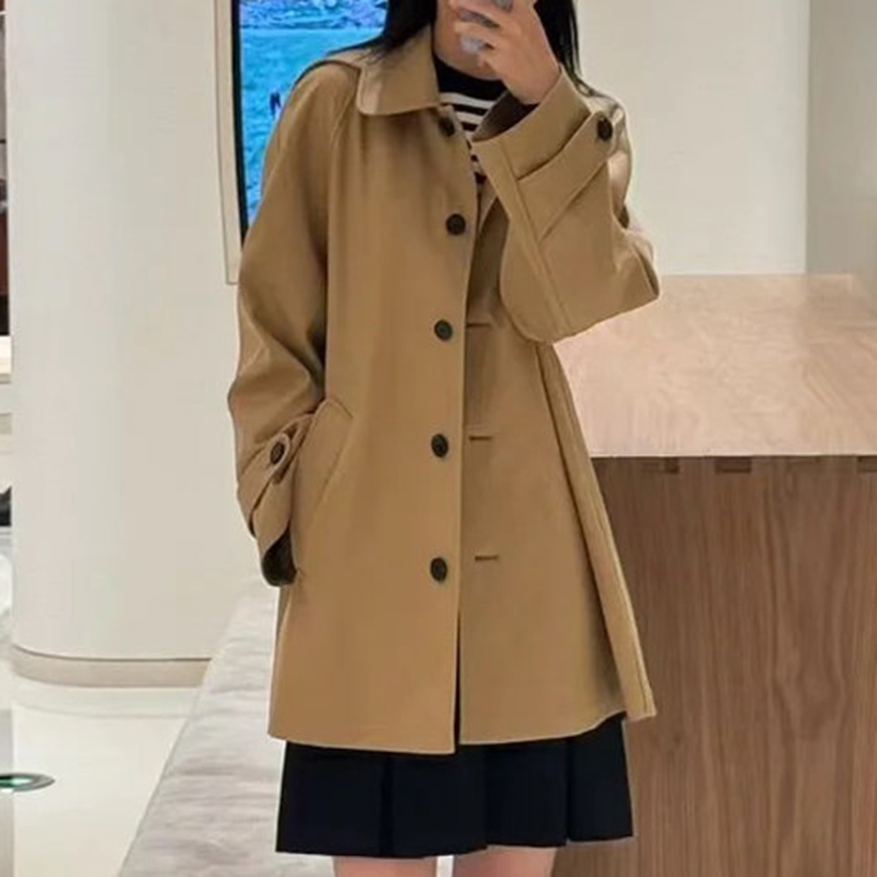 现货 ICIC小禾 同源女装2025春季新款全棉双面布风衣