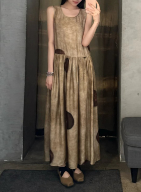 现货UW同源复古ARDAL DRESS新款女装裙子新中式