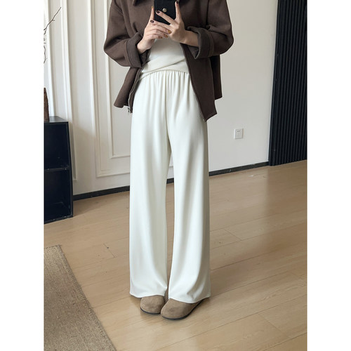 现货row同源山羊绒面膜裤出进口软黄金面料懒人神裤