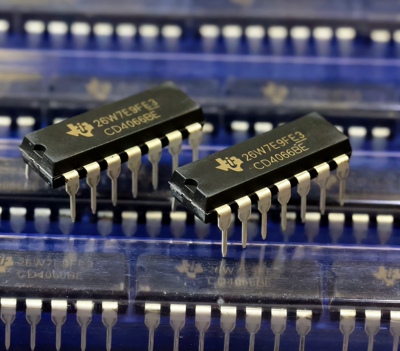 CD4066BE  TI 德州 全新原装进口 DIP 直插 CD4066 双向模拟开关