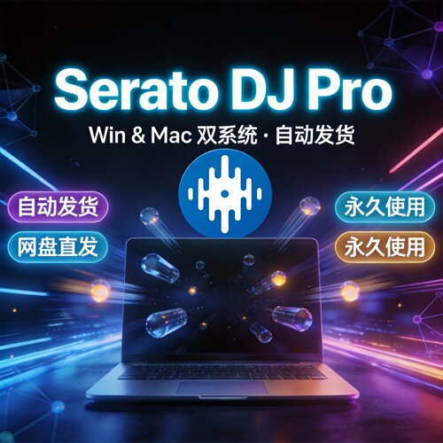Serato DJ Pro 莱恩声卡软件 现场演出电音打碟控制器工具Win+Mac