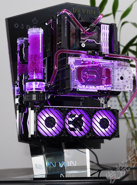 发烧友水冷|inwin迎广限量Floating镜面机箱 硬管ekwb分体式水冷