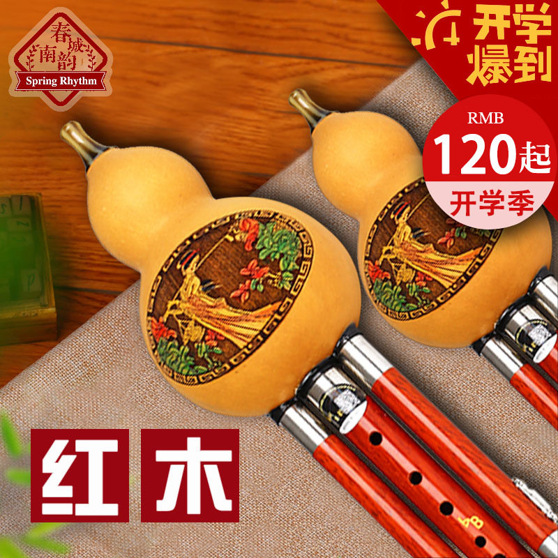 红木葫芦丝初学乐器c调降b调GFD专业演奏型自学胡芦丝春城南韵