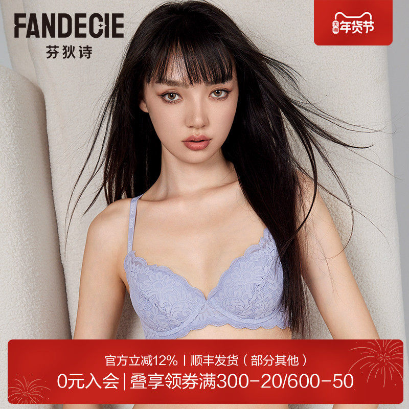 芬狄诗商场同款软支撑内衣女厚杯小胸聚拢美背收副乳文胸FB00482