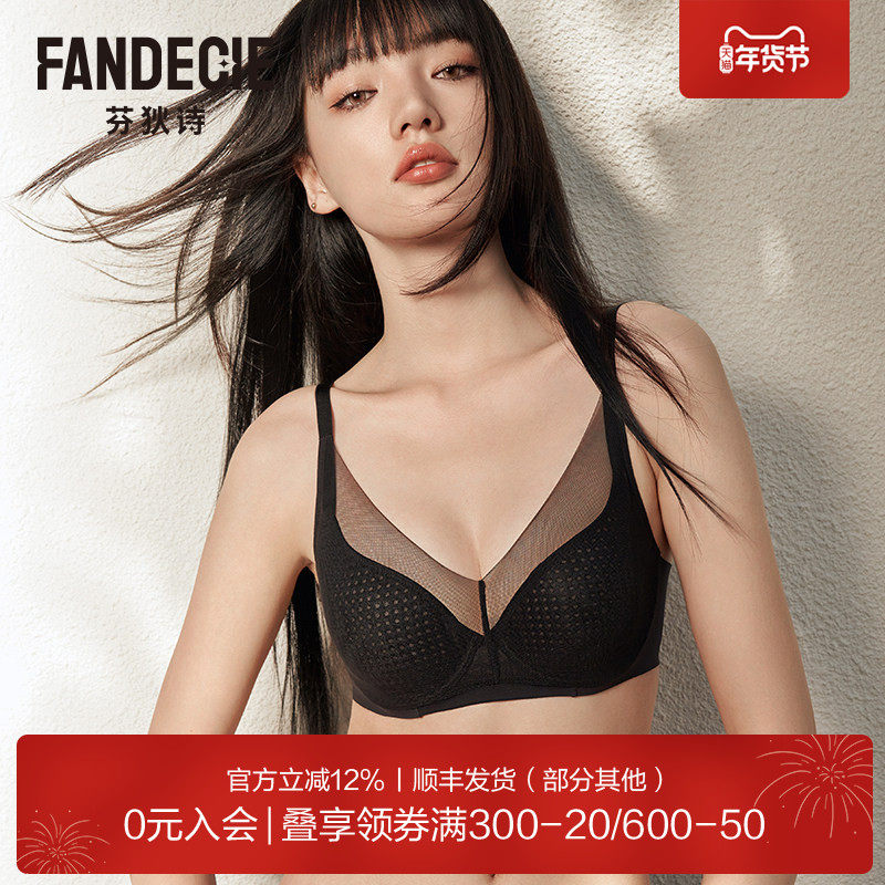 【风巢杯】芬狄诗内衣女大胸显小薄款网纱透气软支撑文胸FB00529
