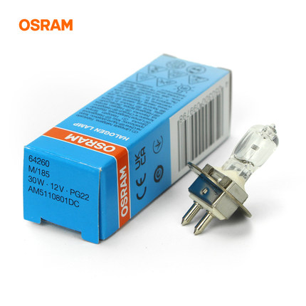 欧司朗卤素灯6v20w12V 30W蔡司PG22苏州六六眼科裂隙灯显微镜灯泡